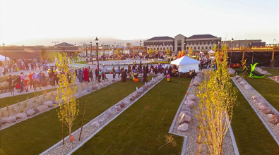 Herriman Howl community event at J. Lynn Crane Plaza and Park in 2017 in Herriman