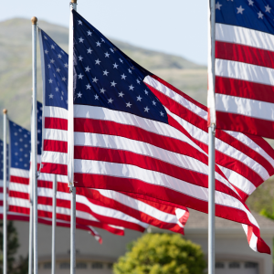 America 250 flags