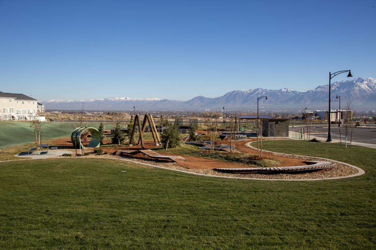 Juniper Canyon Recreation Area Eastern Trailhead park in Herriman City