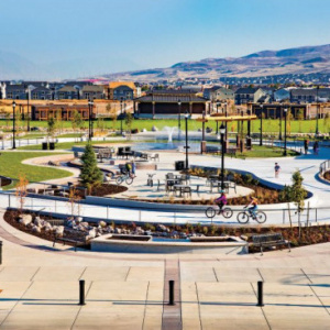 J. Lynn Crane Plaza park in Herriman City