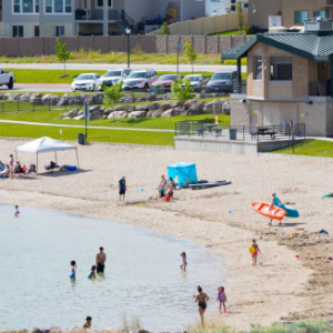 The Blackridge Reservoir park in Herriman City